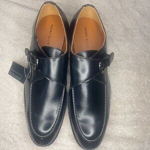 Perry Ellis Men's Stewart Monk Strap Lofers Black Dress Shoes Size:12